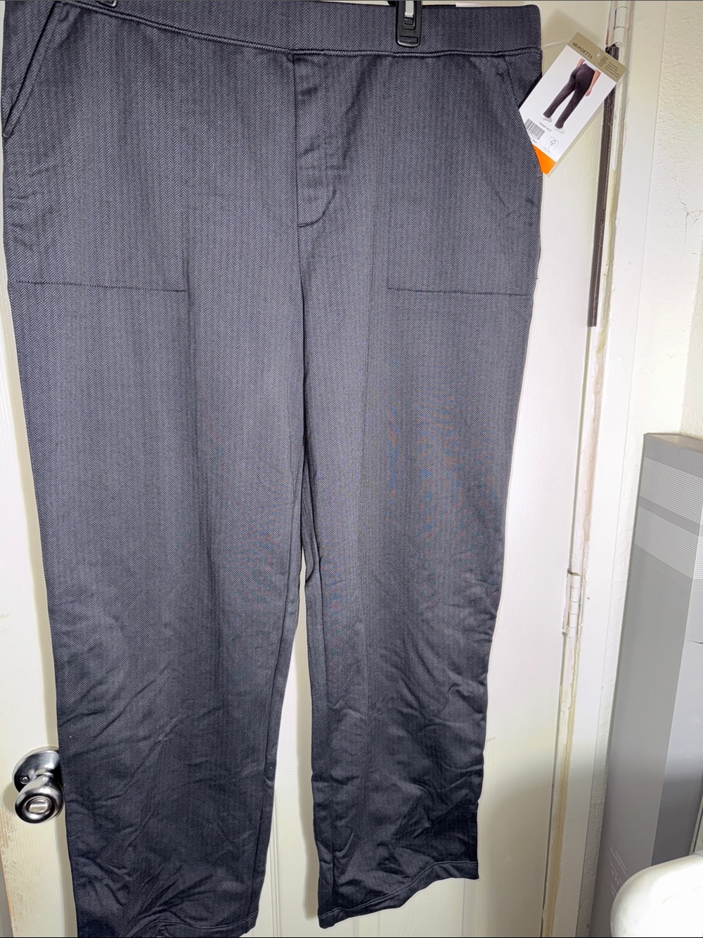 Mondetta Women's Black Track Pants - Straight Leg Joggers